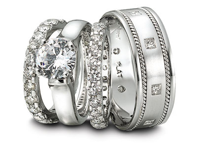 Choosing The Right Metal For Your Bridal Jewelry Novell Wedding Bands   Platinum Wedding Bands1.JPG