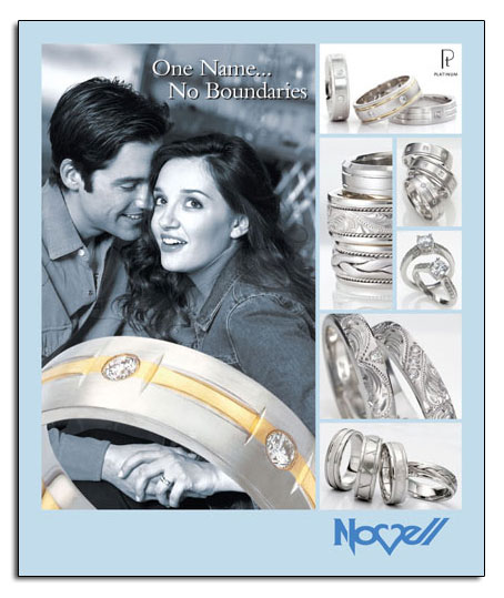 Novell wedding bands are specially created any way you want them ...