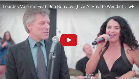 Bon Jovi sings at a wedding