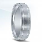 Classic men's wedding band N00125 - available in platinum, palladium or gold.